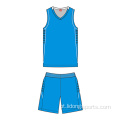 O uniforme de basquete usa camisa de basquete juvenil e shorts